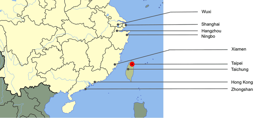 FUCO's strategic locations